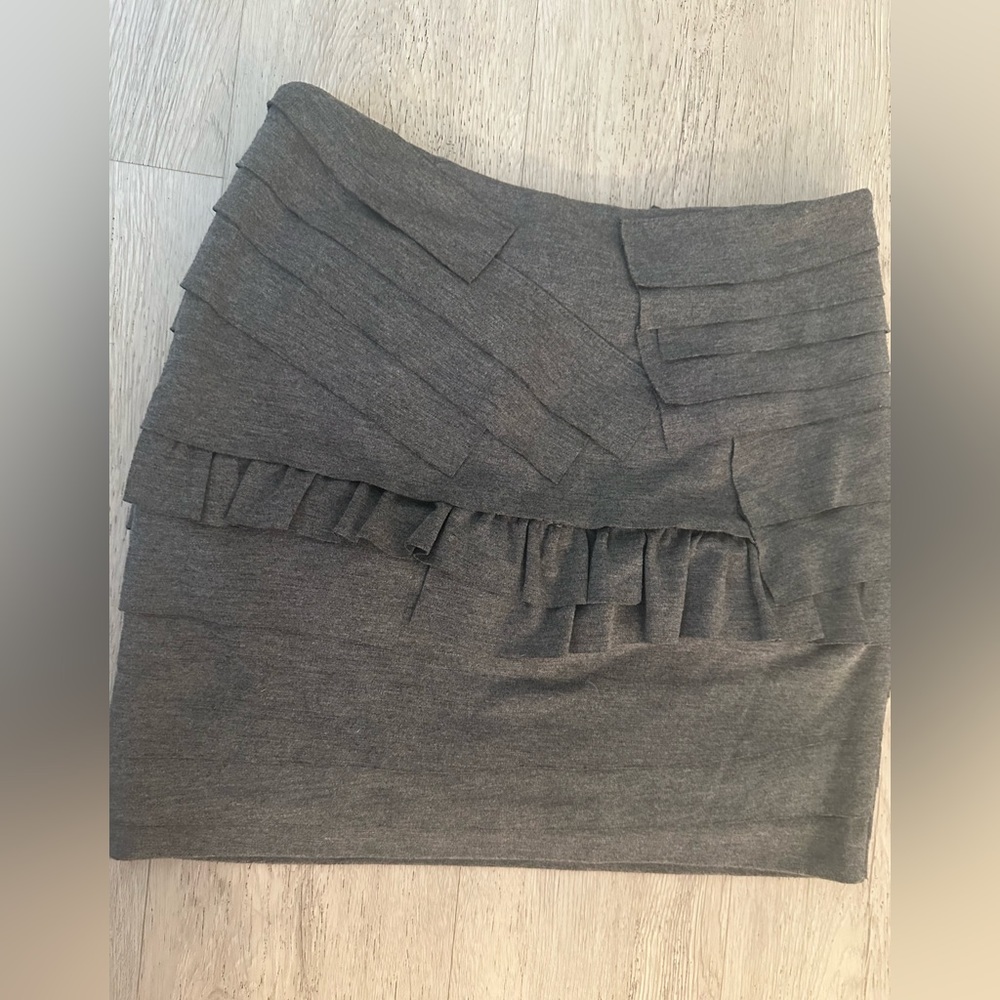 METROPARK GREY MINI SKIRT